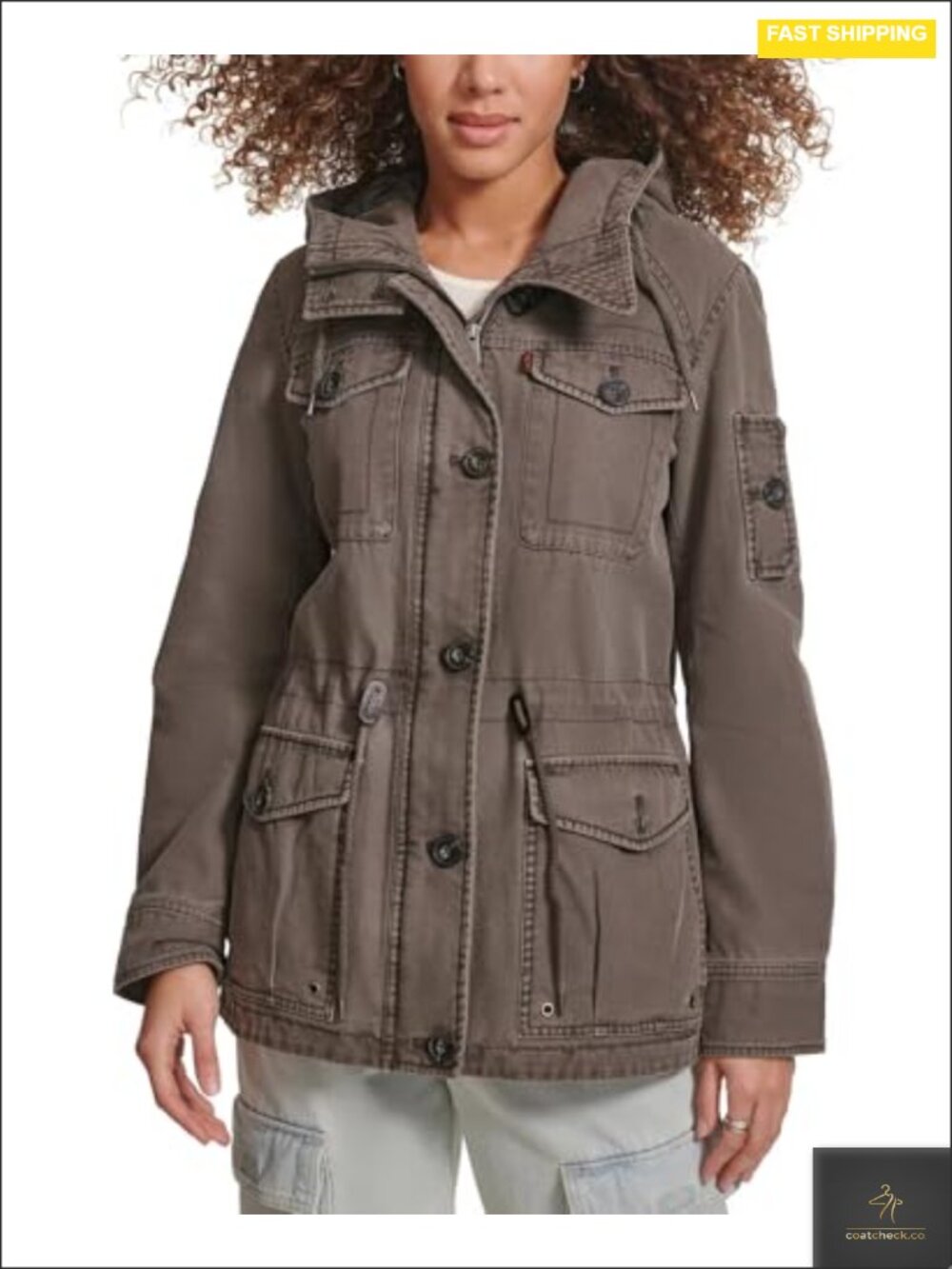 Levi's Women's Lightweight Cotton Military Jacket